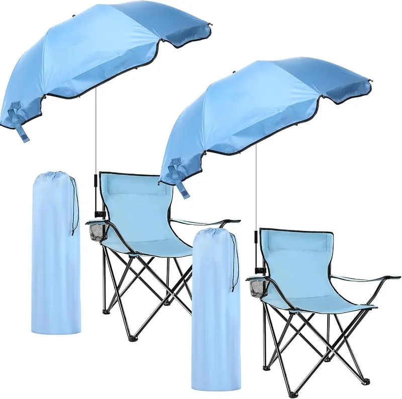 Anglechic 2 Pack Beach Chair in Sky Blue