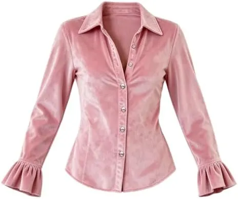 Aniywn Long Sleeve Fall Shirts – Elegant ruffle long sleeves