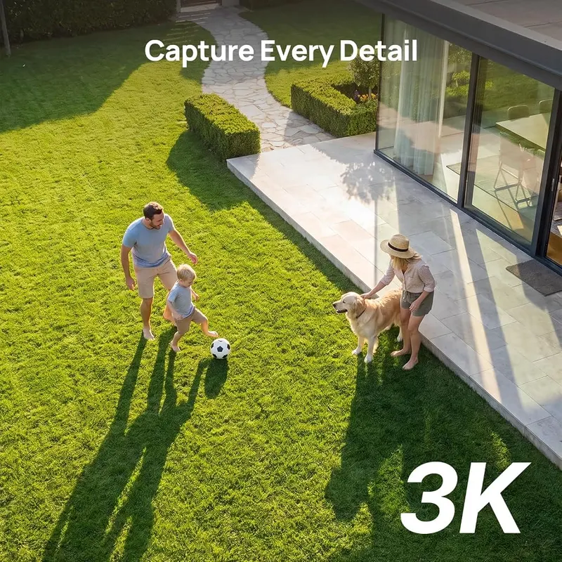 ANNKE 3K Wireless Security Camera Outdoor – 3K Live View and Two-Way Audio - ANNKE