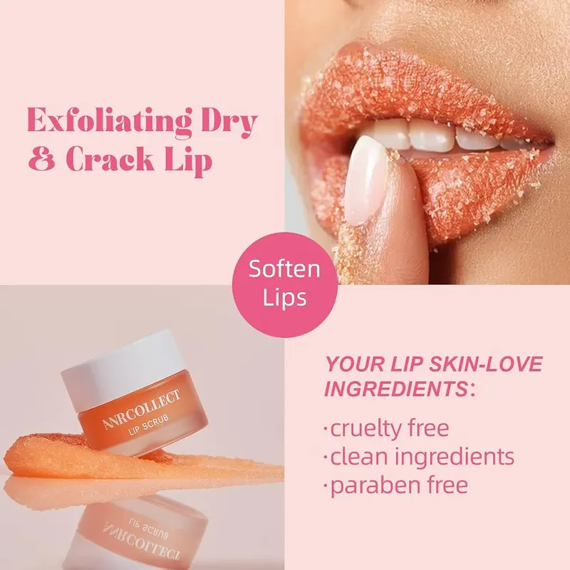 ANRCOLLECT 4-Pack Lip Scrub and Lip Mask – Easy stocking stuffer idea