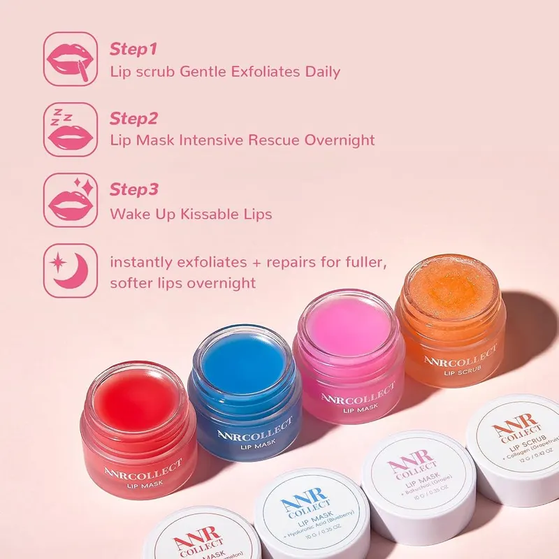 ANRCOLLECT 4-Pack Lip Scrub and Lip Mask – product photo 8 of 9