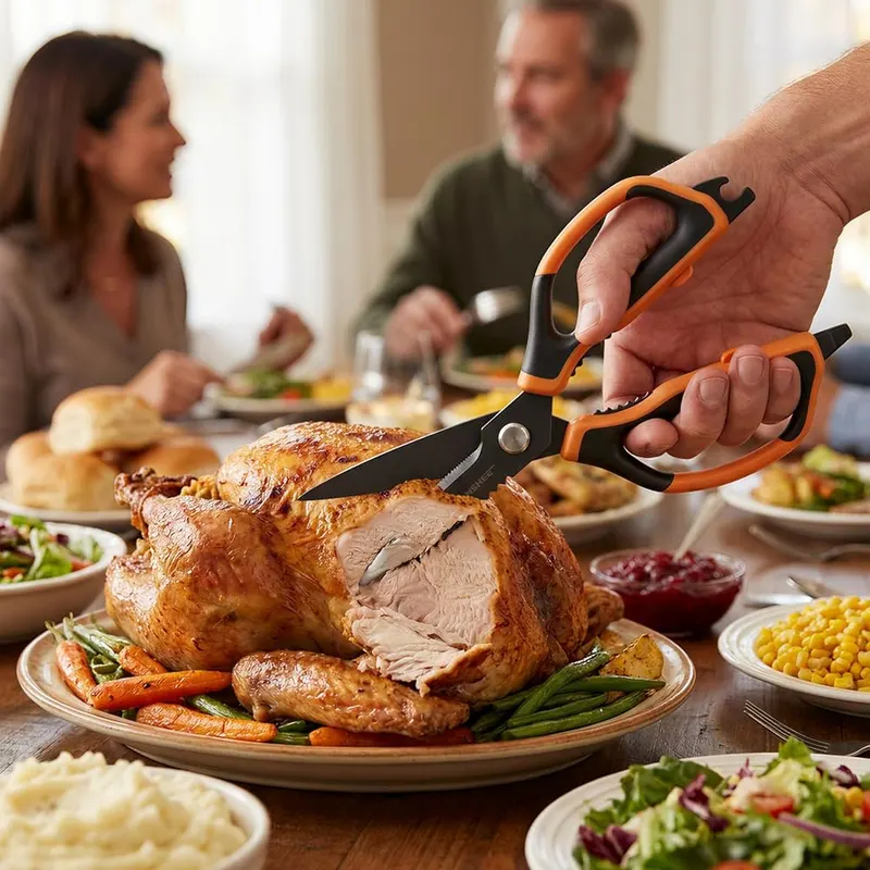 ANSHEE Multipurpose Kitchen Scissors & Food Shears – Ergonomic non-slip handle