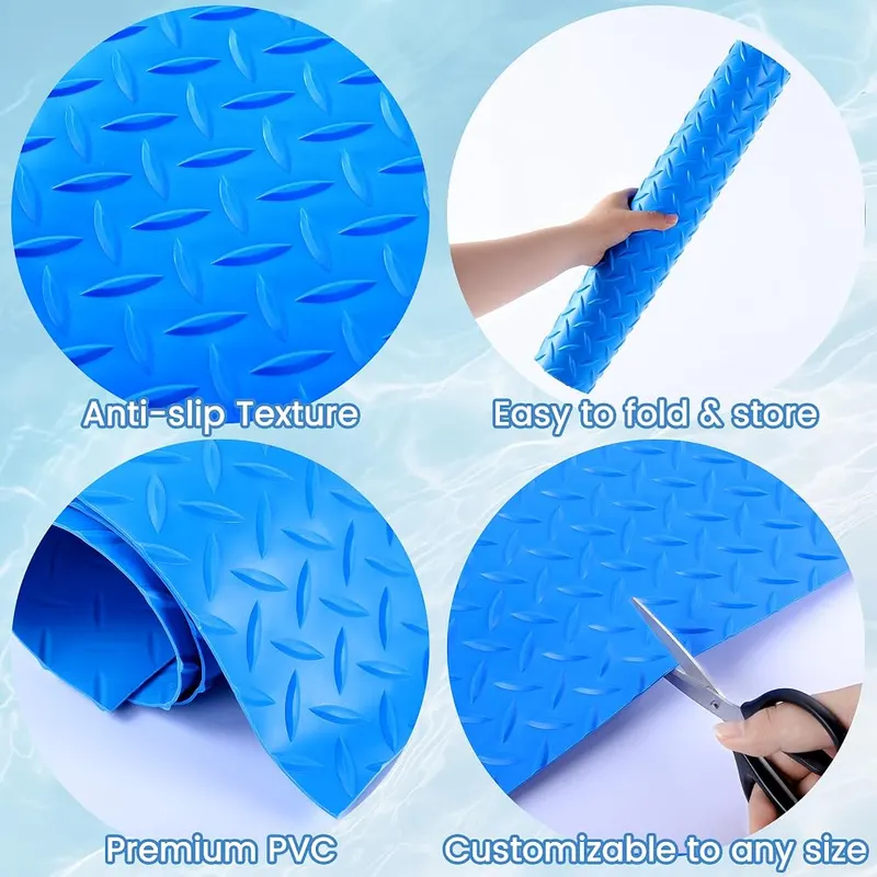 Aodaer Blue Swimming Pool Ladder Mat – Large size