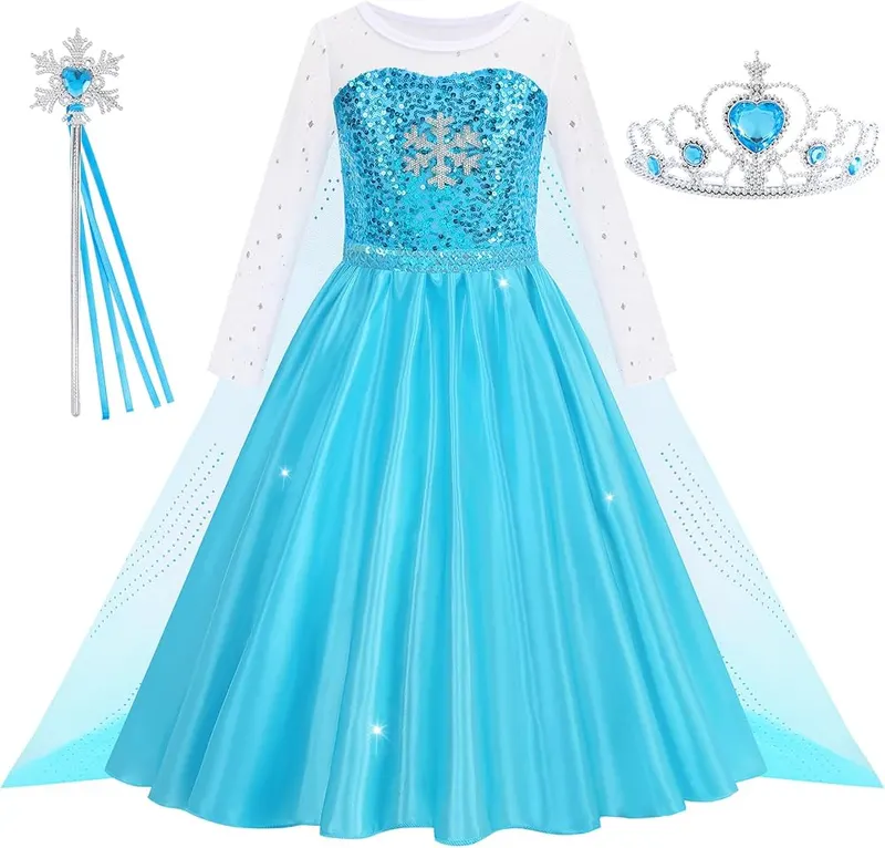 Aolliya Princess Dresses Blue in Blue