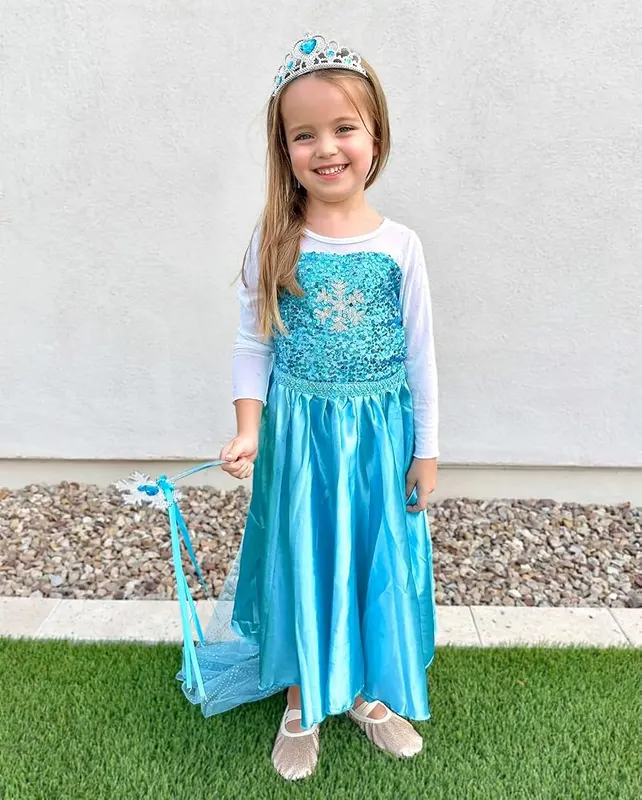 Aolliya Princess Dresses Blue – product photo 3 of 9