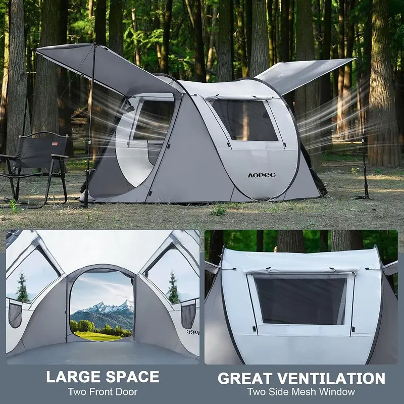 AOPEC Pop Up Camping Tent – Front porch design