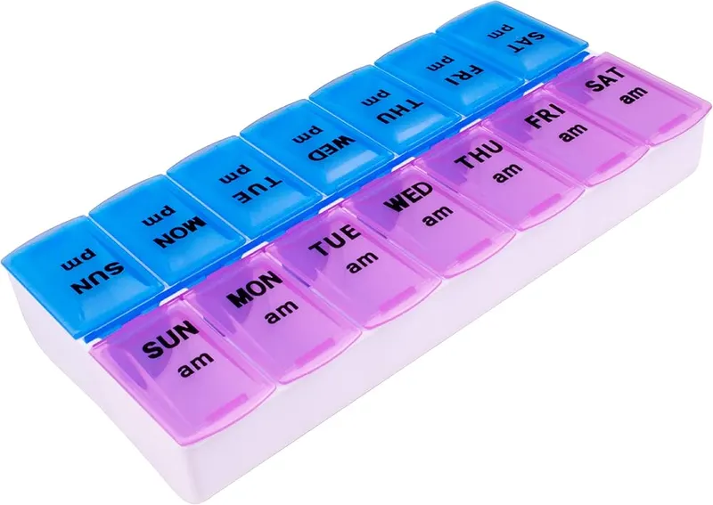 Apex Weekly AM/PM Medication Dispenser in Assorted