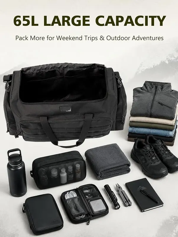 APRILBAY Large Travel Duffle Bag 65L – Large 65 liter duffle bag