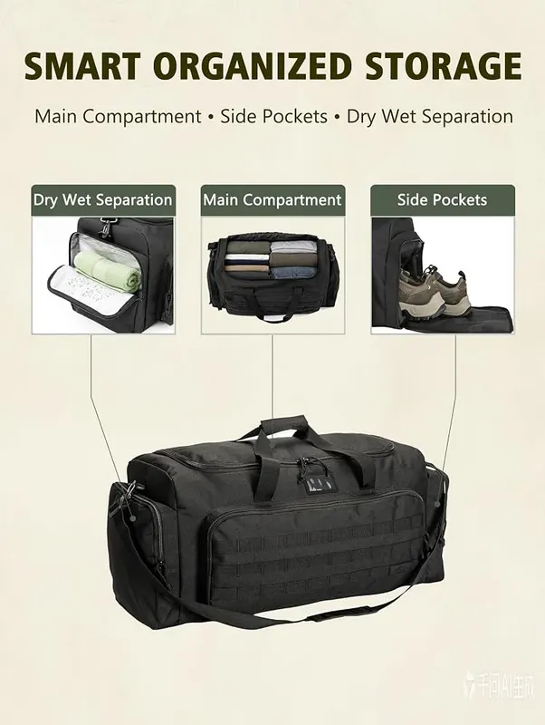 APRILBAY Large Travel Duffle Bag 65L – 900D Oxford fabric construction