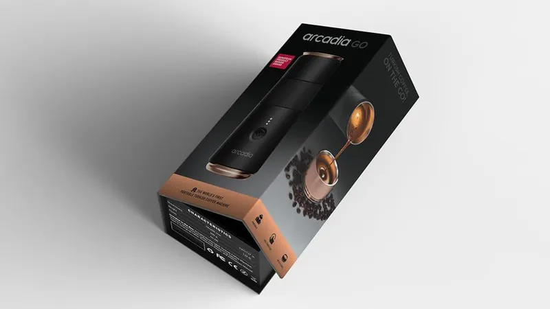 Arcadia Go Rechargeable Portable Turkish Coffee Maker – Compact & Lightweight Design – Fits easily into