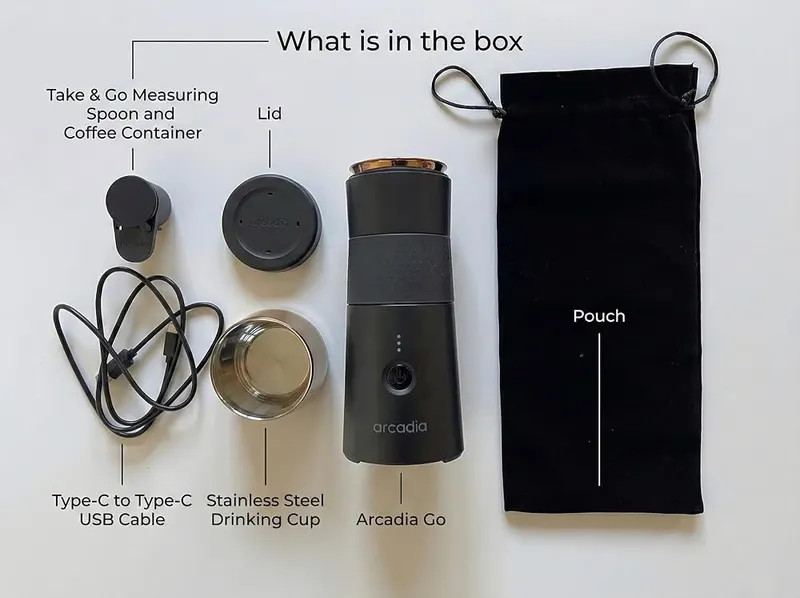 Arcadia Go Rechargeable Portable Turkish Coffee Maker – Durable & Easy to Clean – Made