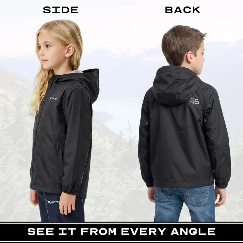 Arctix Kids Stream Rain Jacket Husky – Adjustable cuffs and hood closure