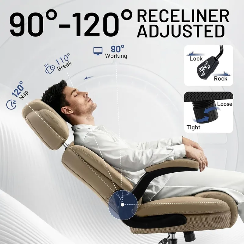 AreShark Ergonomic Office Chair – Headrest with adjustable position