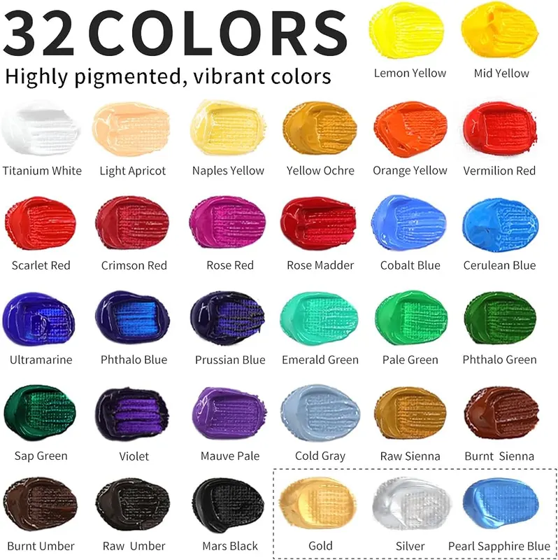 ARTALLY 66-Piece Professional Acrylic Painting Kit – product photo 4 of 8