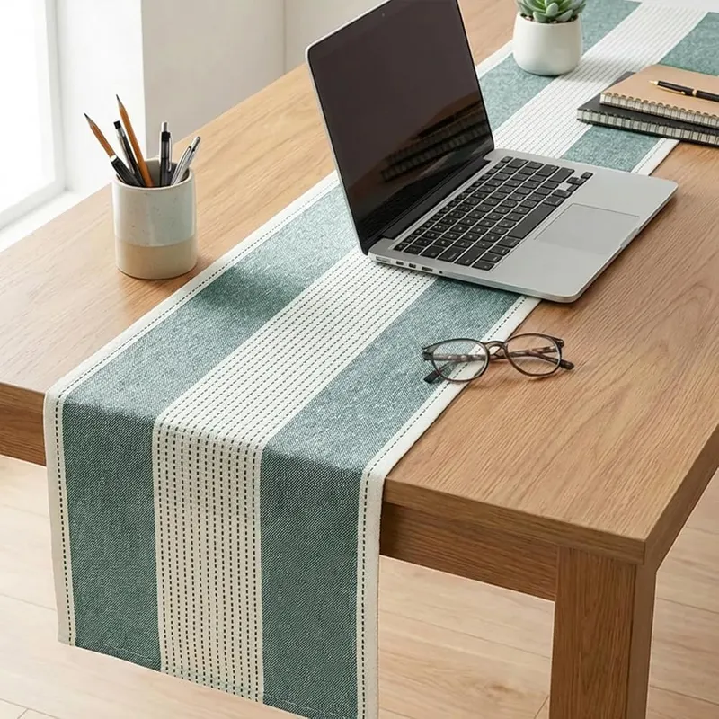 Artoid Mode Forest Green Farmhouse Rustic Table Runner – Bright Home Decor