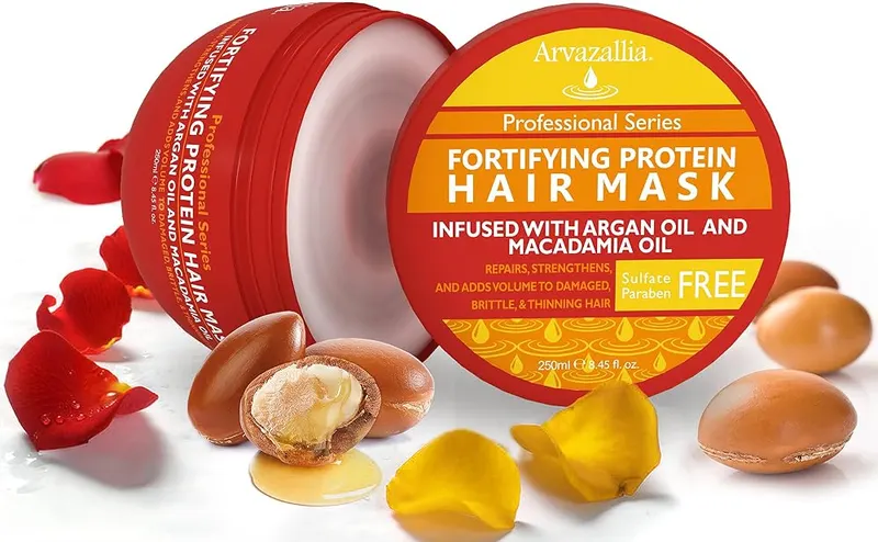 Arvazallia Fortifying Protein Hair Mask – Protein hair mask with argan oil