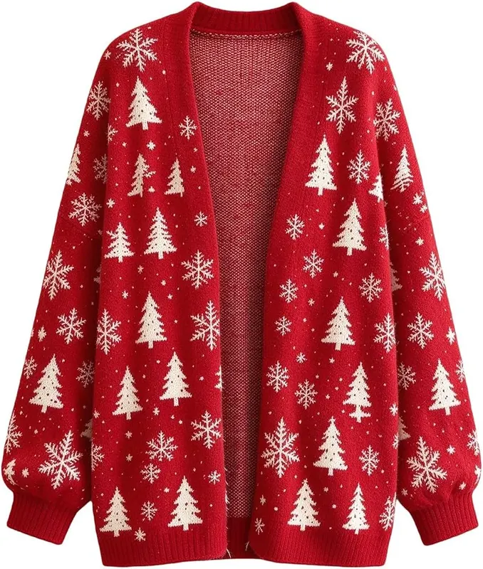 ASFGIMUJ Christmas Cardigan – Festive Holiday Style