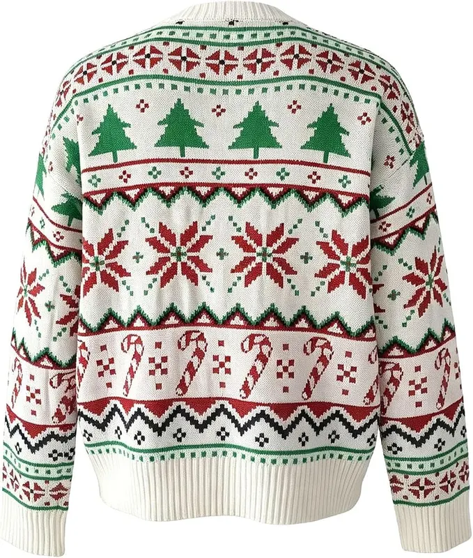 ASFGIMUJ Christmas Sweaters White – Feature
