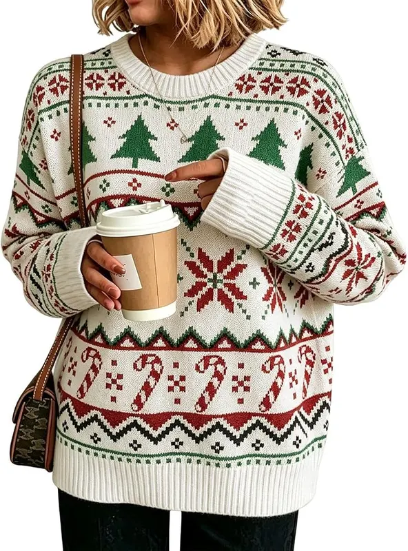 ASFGIMUJ Christmas Sweaters White – Occasion