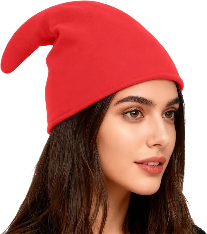ASFGIMUJ Red Gnome Hat Costume – Durable shape retaining fabric