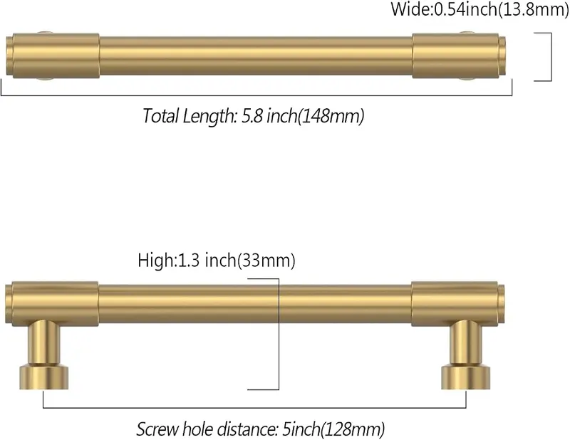 Asidrama Champagne Bronze Kitchen Cabinet Pulls – Asidrama brand assurance