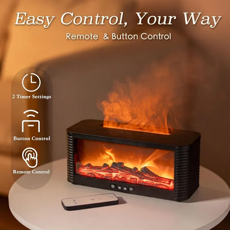 Astrelia Fireplace Essential Oil Diffuser – Safe Materials & Auto Shut-Off Protection