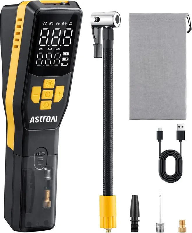 AstroAI 150PSI Electric Bike Pump – product photo 8 of 8