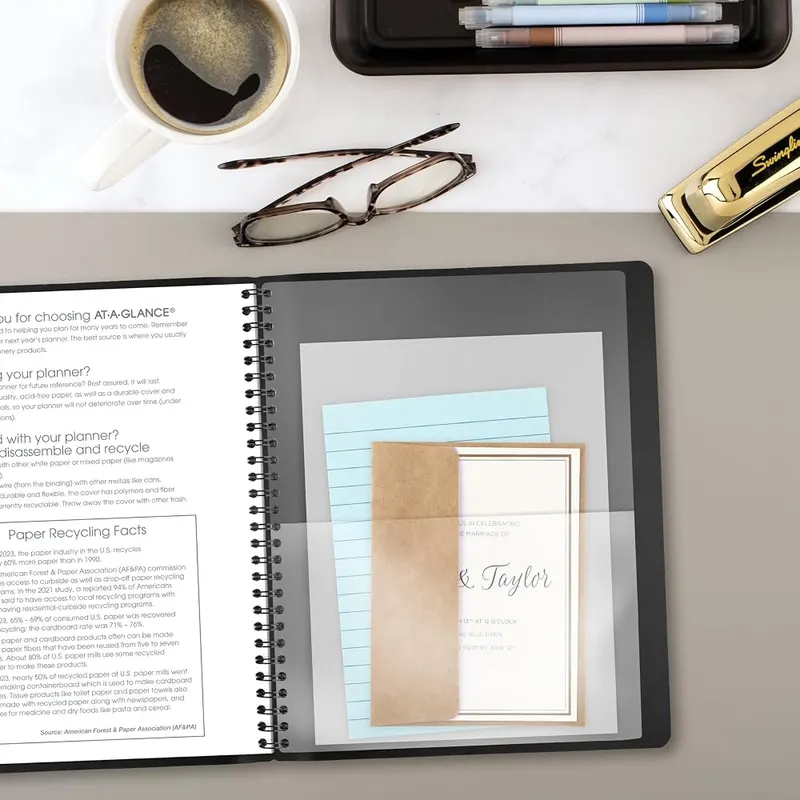 AT-A-GLANCE 2027 Planner Black 7″ x 8.75″ – Accomplish more