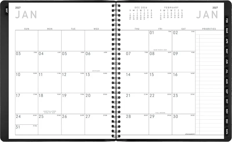 AT-A-GLANCE 2027 Planner Black 7″ x 8.75″ – product photo 9 of 9