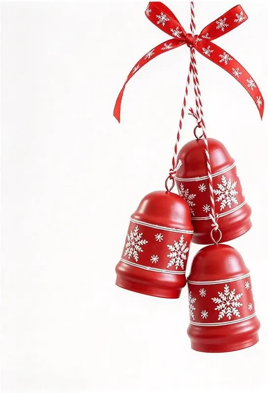 Aufmer 2PCS Iron Snowflake Pattern Christmas Bells – product photo 7 of 7