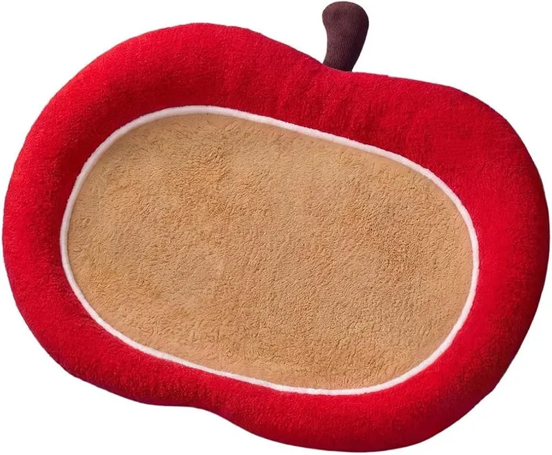 Aufmer Fruit Shaped Christmas Pet Bed Warm – Fruit-shaped holiday pet bed
