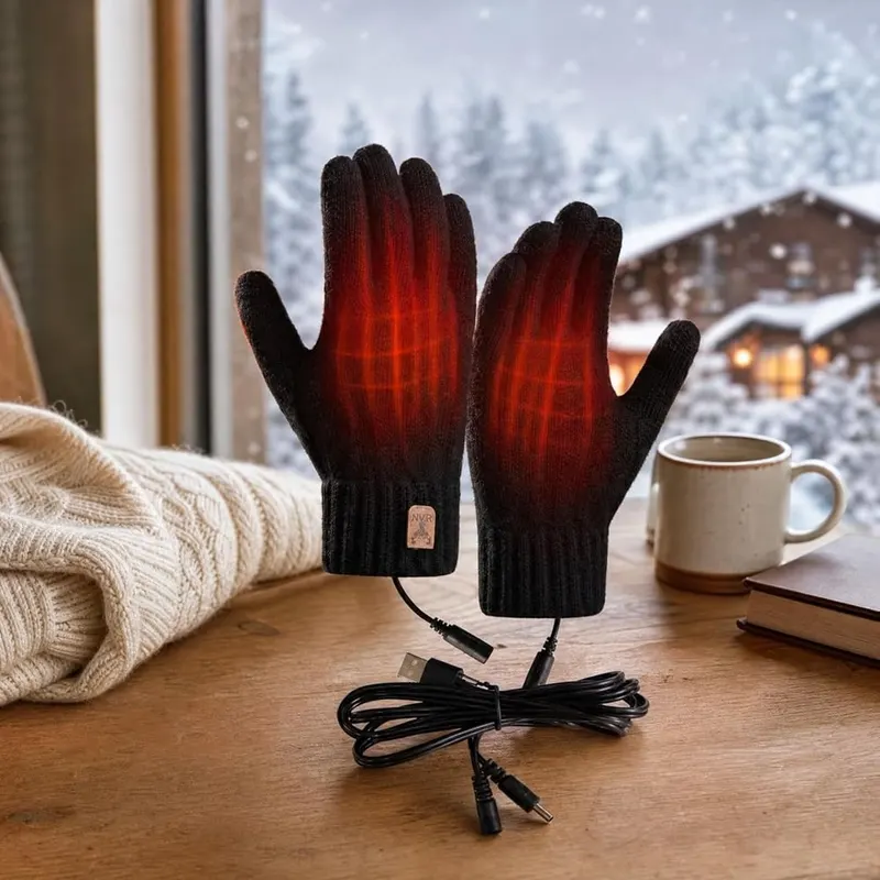 Aufmer USB Electric Heated Gloves Soft Knitting – 5. Wide USB power compatibility