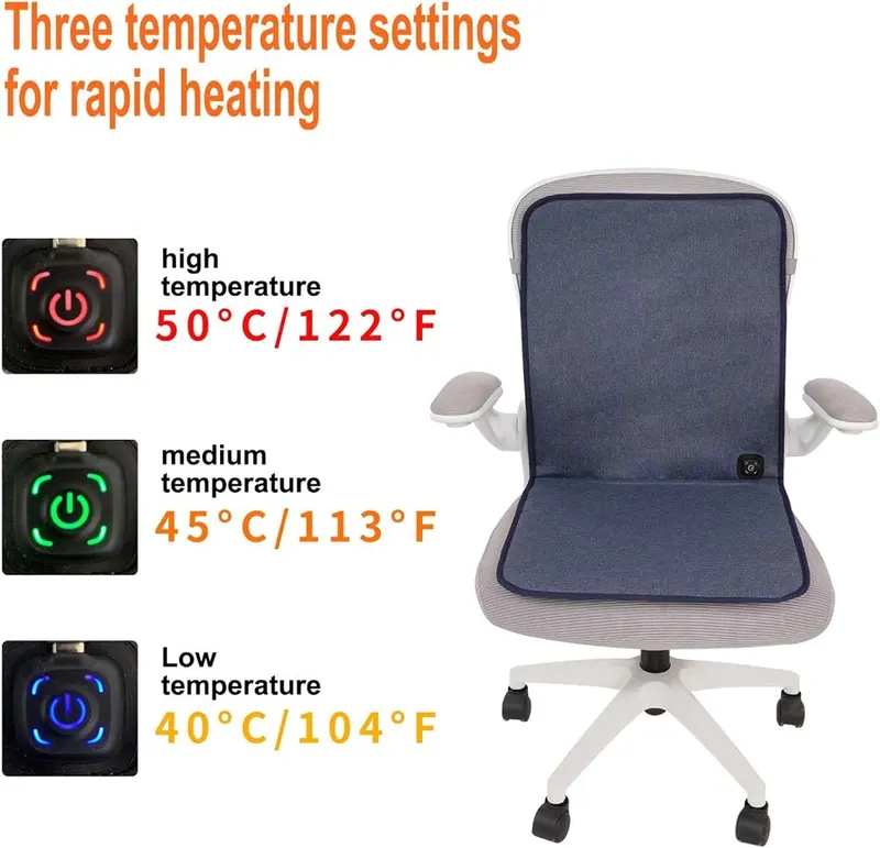Aufmer Winter USB Heating Pad – Our heated seat cushion has three adjustable heating