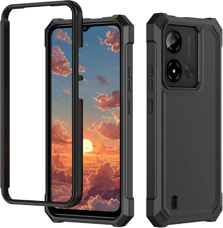 Aulzaju Phone Case for Cloud Mobile Stratus C8 Black – Cloud C8 Prime Phone Case】Only Compatible