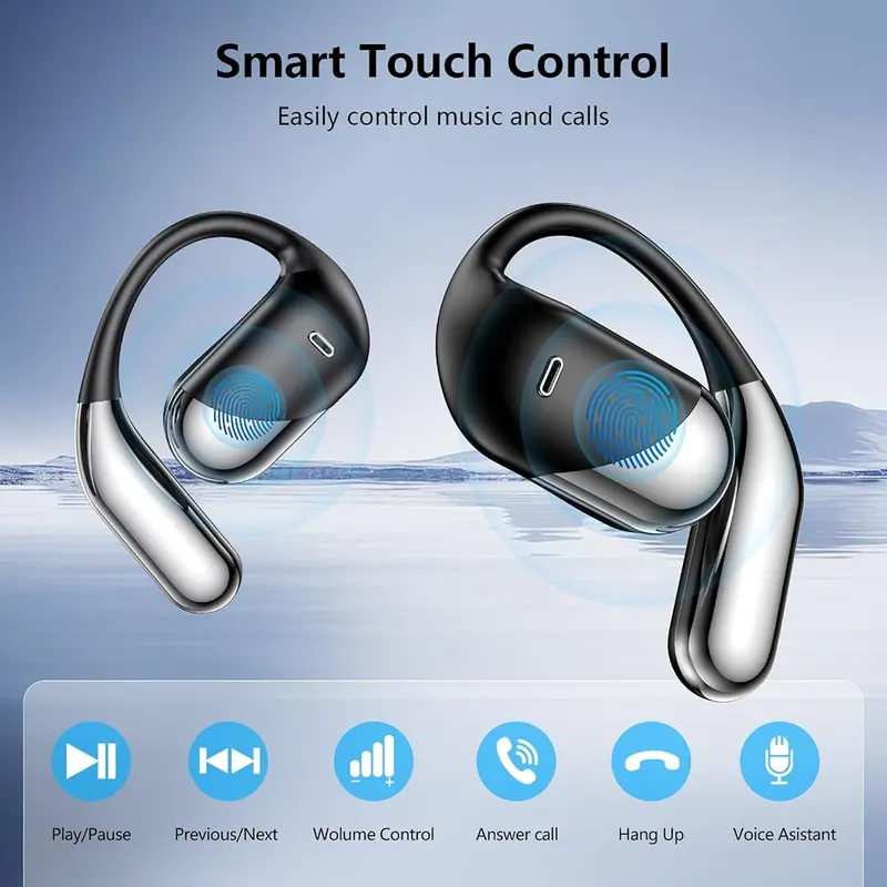 Aurotlu Open Ear Clip Wireless Earbuds Bone – product photo 8 of 9