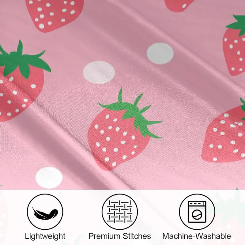 AUUXVA Pink Satin Pillowcase – Machine Washable