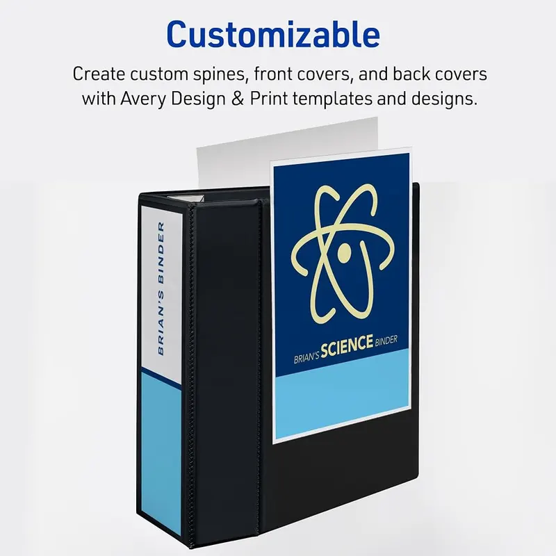 Avery Heavy-Duty 3 Ring Binder – Personalize your organization with a white binder that