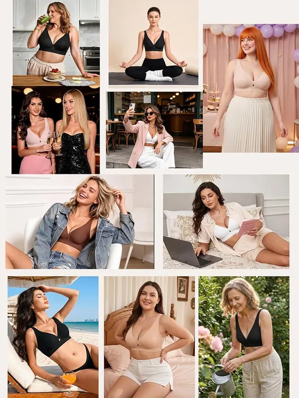 Avidlove Deep V Bra Sexy Push Up – Nineteen style options