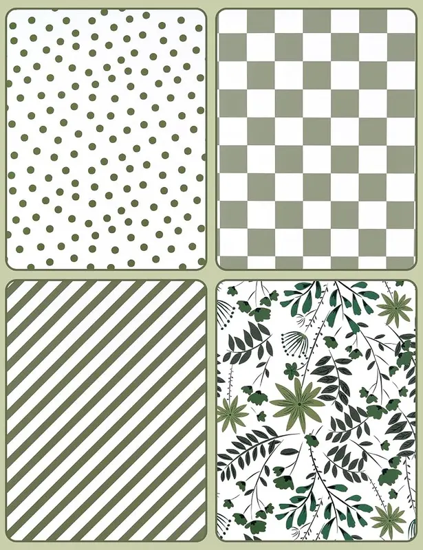 Bafeil Sage Green Wrapping Paper 4 Rolls – Thick and tear resistant paper