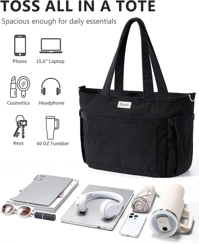 Bagstellar Corduroy Tote Bag – Ease of Care