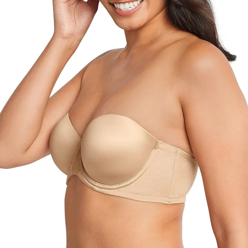 Bali Womens One Smooth U Strapless Bra 36C – Full-Coverage Foam Cups