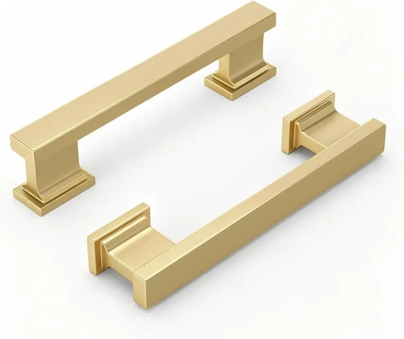 Banqin 25 Pack 3 Inch Gold Cabinet in Gold