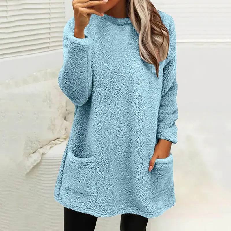 BAOQIN Long Sweaters – Relaxed long tunic style