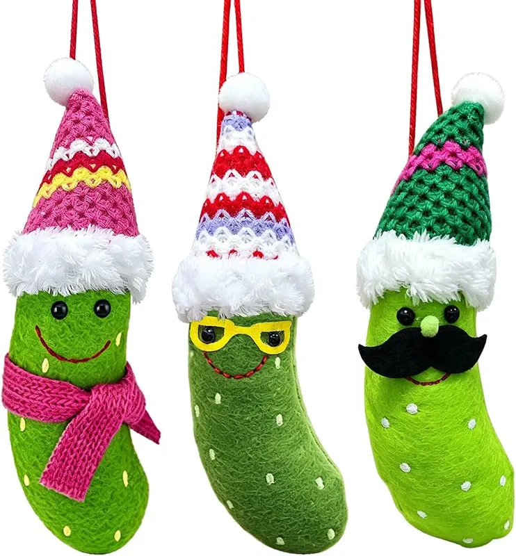 BAOXUE 3 Pack Pickle Ornament in Pickle