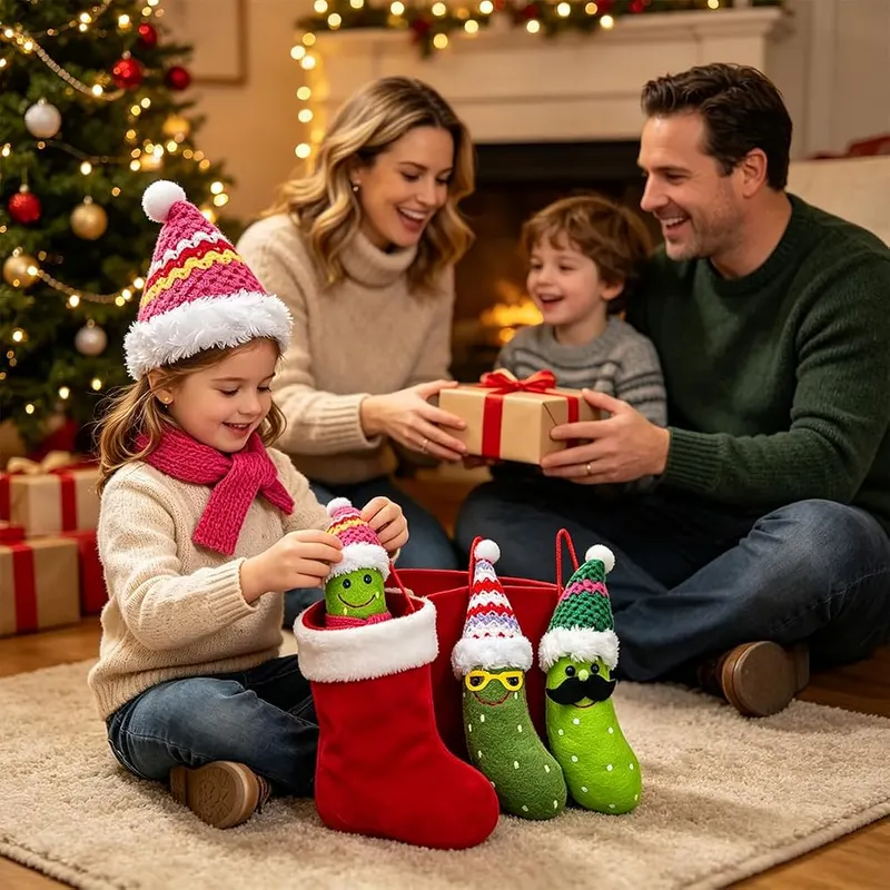 BAOXUE 3 Pack Pickle Ornament – Soft and smooth felt material