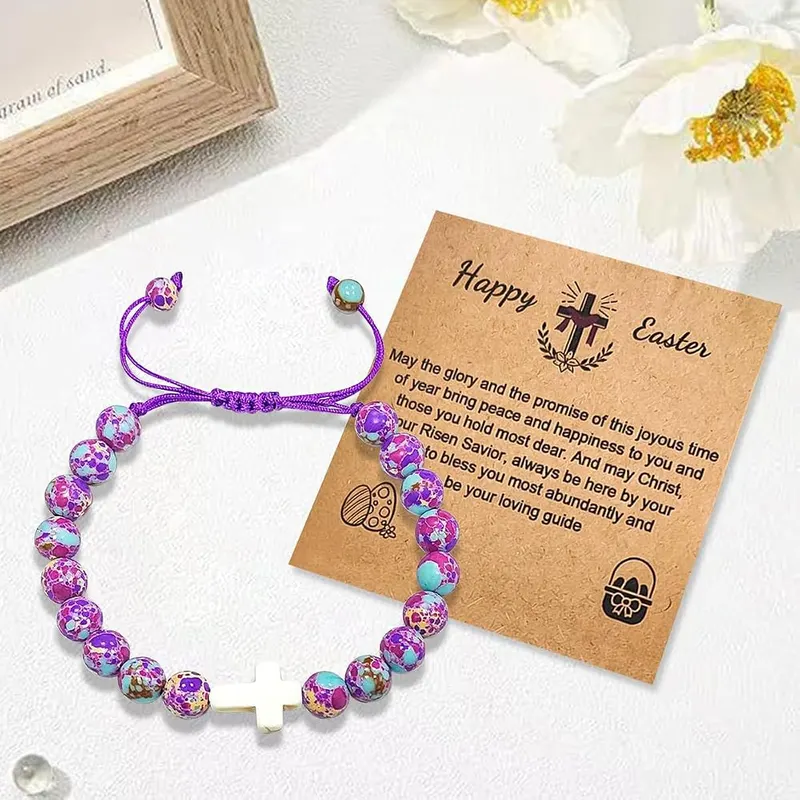 BAOXUE Easter Basket Stuffers – Natural stone bead design