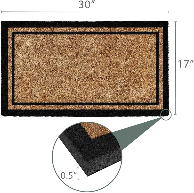 Barnyard Designs Welcome Doormat – Slip-Proof - Our non-slip rubber backing doormat keeps