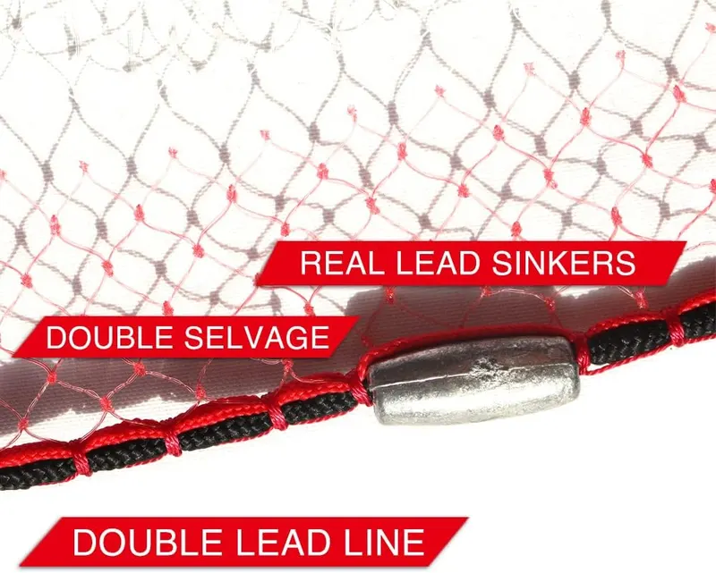 BasicGear® Cast Net – Japanese stainless steel swivel