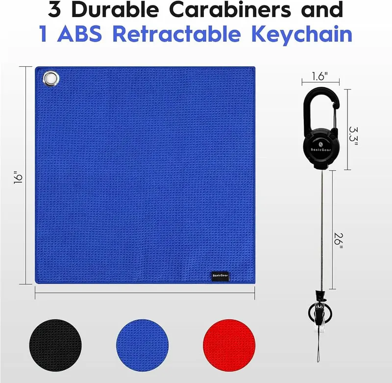 BasicGear® Fishing Towel – Durable absorbent microfiber material