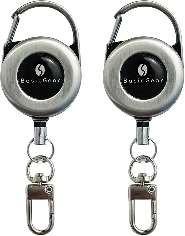 BasicGear® Zinger Retractable Keychain
